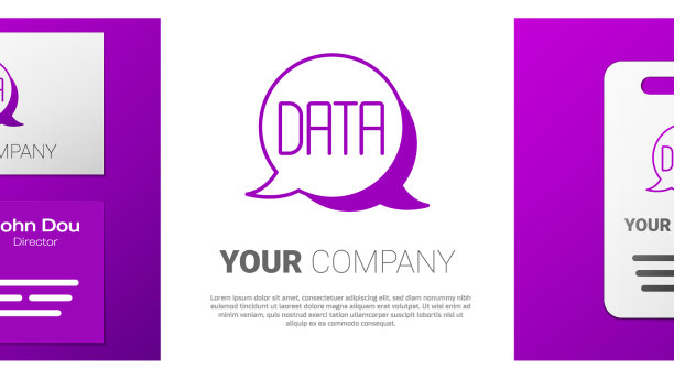 标识类型的数据分析图标孤立在白色图片下载