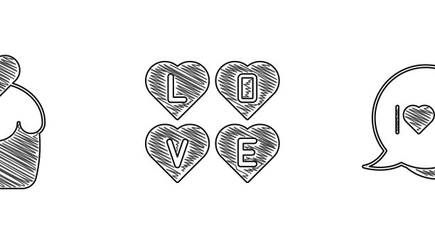 设置爱情文字糖果瓶与爱情药水图片下载