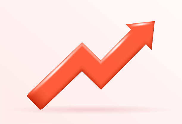红色3d箭头孤立在白色背景。图片下载