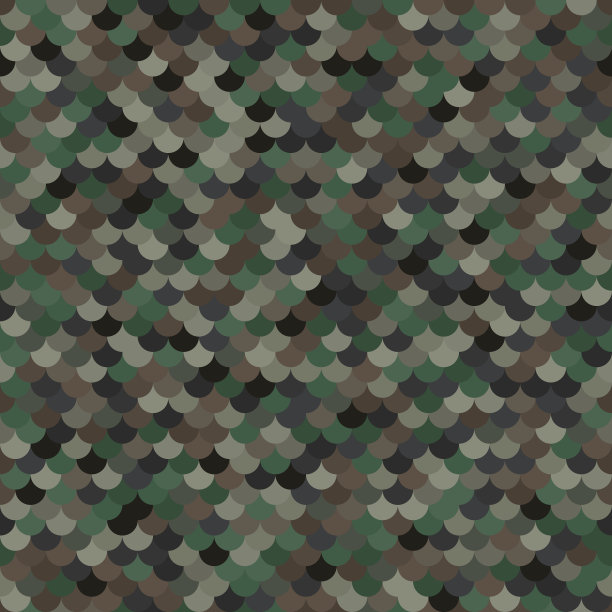 抽象的褐色和绿色半色调鱼鳞图片下载