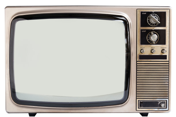 白色的旧电视机图片下载
