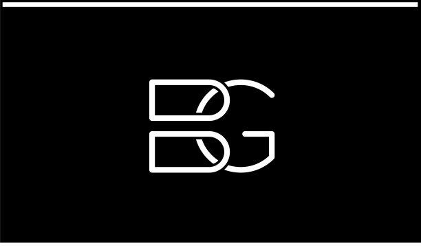 英文字母BG或GB商业符号模板为任何企业图片下载
