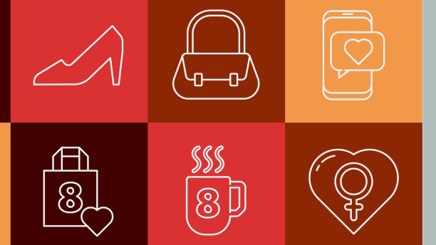 集行香水女性于心线上图片下载