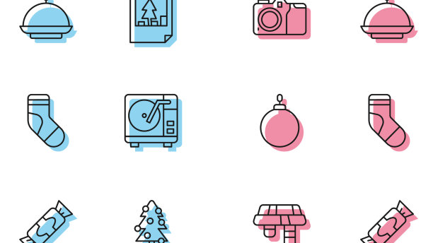 设置线冬季围巾糖果摄影相机图片下载