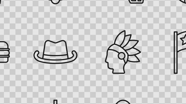 Set line出租汽车车顶印第安羽毛美国图片下载