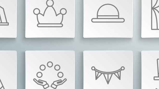 设置线派对帽子小丑与铃杂耍图片下载