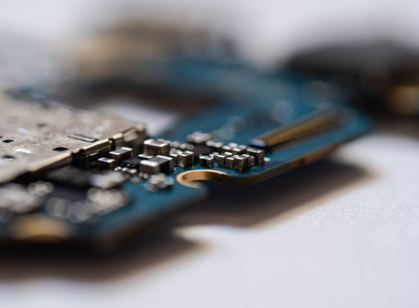 印制电路板微距摄影图片下载