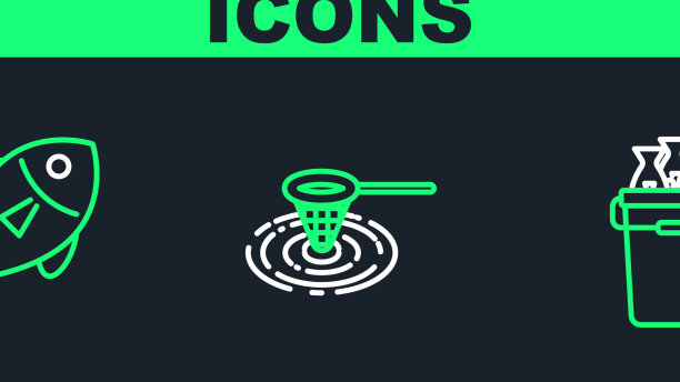 设置鱼线钓鱼桶和网水图片下载