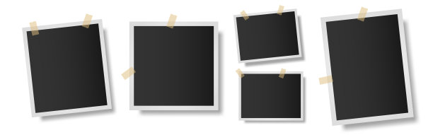 空相框模型设计在白色背景图片下载