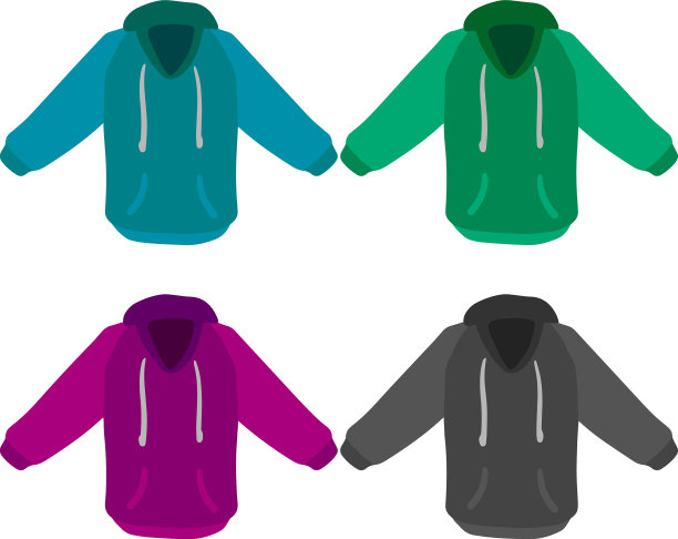 连帽卫衣与帽卡通平图片下载