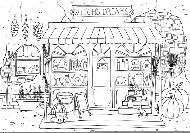 可爱的魔法商店-巫婆的梦想图片下载