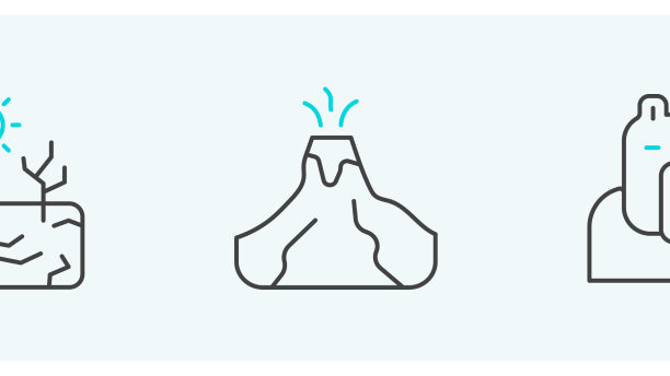 定线北极熊头部干旱和火山图片下载