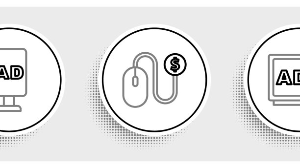 设定直线广告目标和图标图片下载