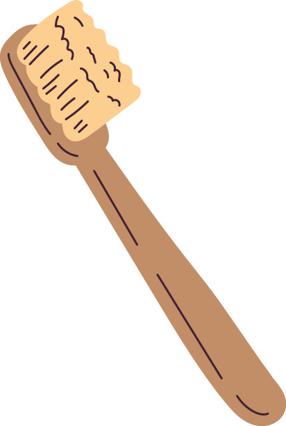 牙刷的单独草图图片下载