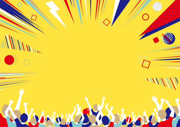 扁平化风格的线条与几何图案的效果图片下载