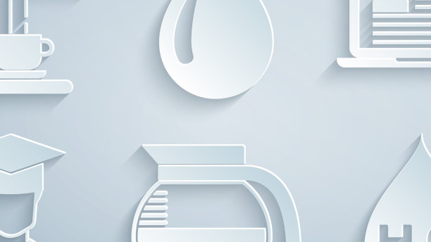 带简历毕业的咖啡壶笔记本电脑图片下载