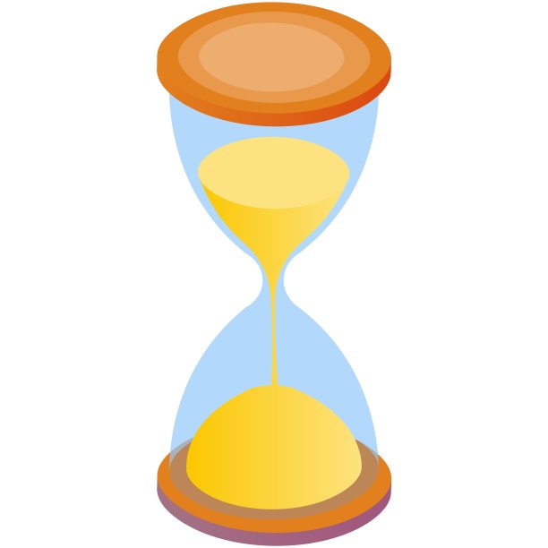 沙漏图标三维矢量时钟孤立图片下载