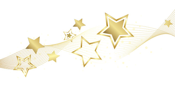 金色星星元素图片下载