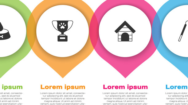 在宠物食物碗上设置猫或狗的奖励标志图片下载