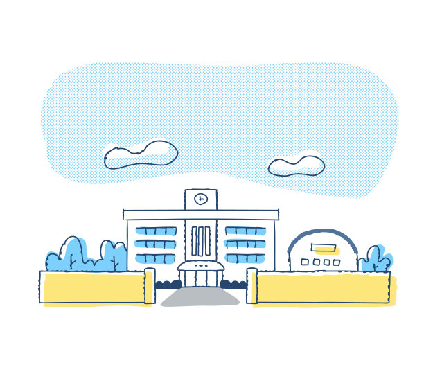 从校门口可以看到学校图片下载