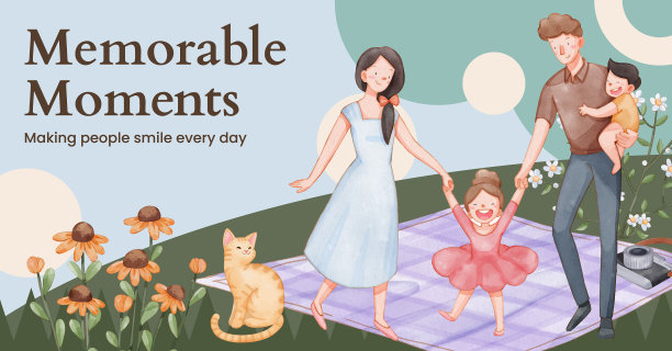 Facebook模板与家庭乐趣日图片下载