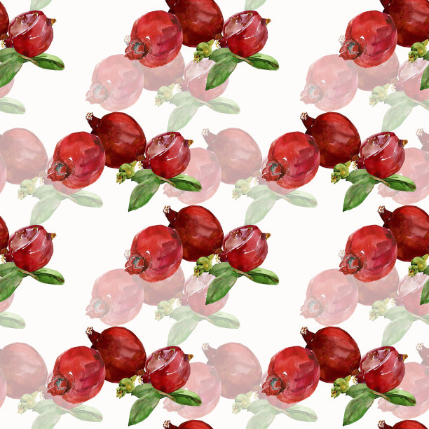 图案无缝的石榴图片下载