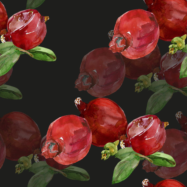 图案无缝的石榴图片下载