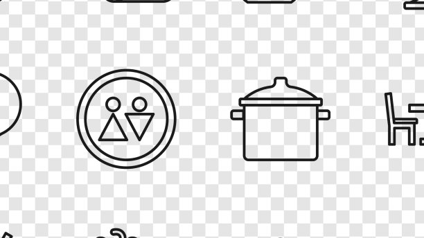 在碗烹饪书咖啡设定线亚洲面条图片下载