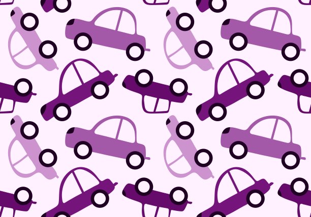 汽车玩具无缝图案的面料和纺织品及包装纺织品图片下载