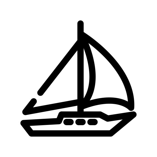 游艇图标设计图片下载