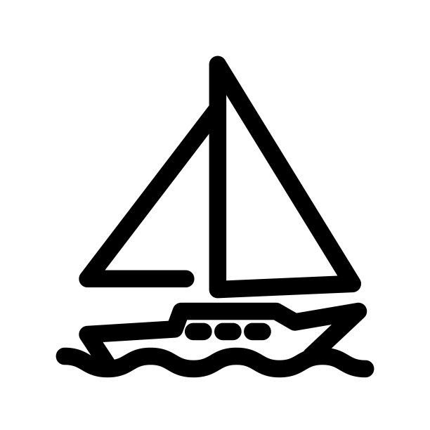 游艇图标设计图片下载