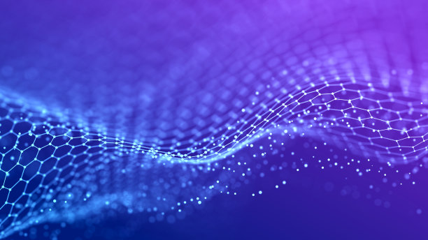 音乐声音的抽象波。光滑的信息传递。3 d渲染。图片下载