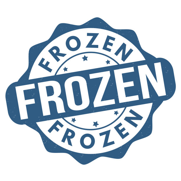 冰冻的垃圾邮票图片下载