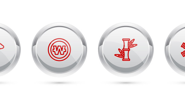 设置线盆景树韩国元硬币图片下载