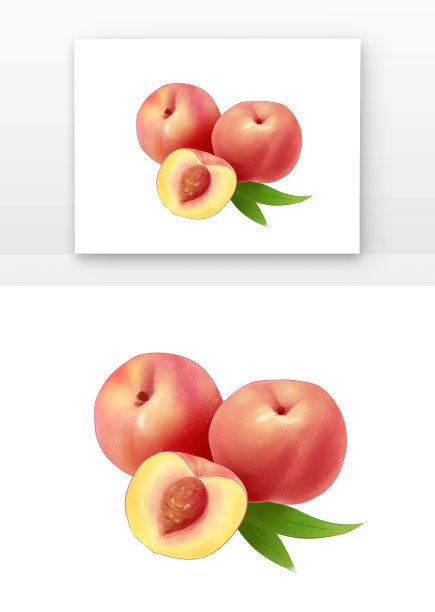 寒露美味的桃子图片下载