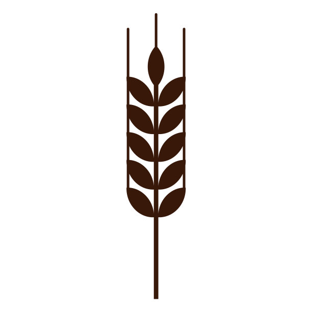 小麦穗单色平图片下载