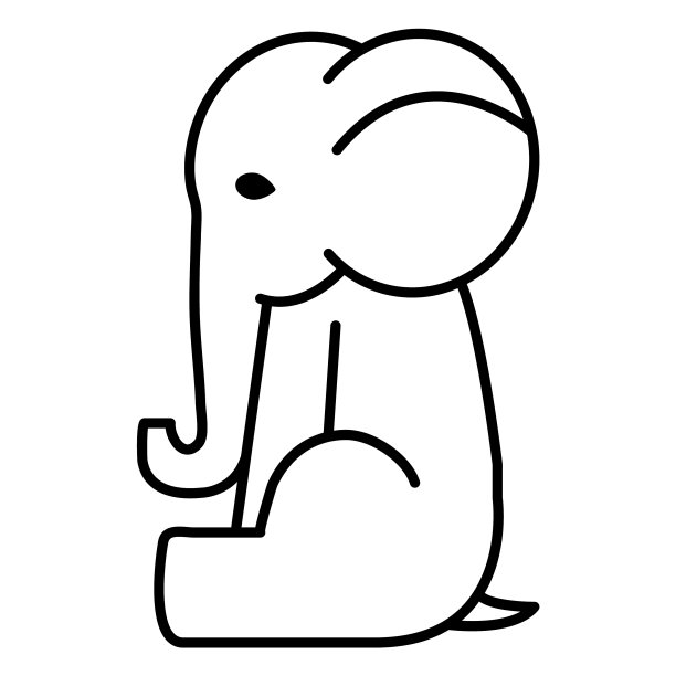 坐在中风大象图片下载