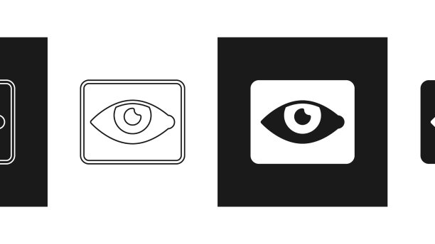 将红眼效果图标隔离在黑色和图片下载