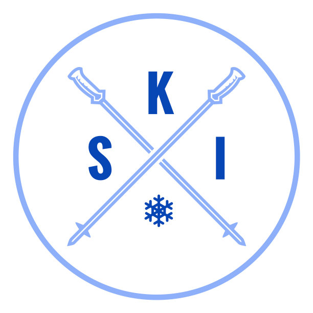 滑雪杆徽章图片下载