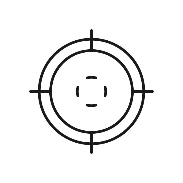聚焦线艺术商业合作图标设计模板矢量插图图片下载
