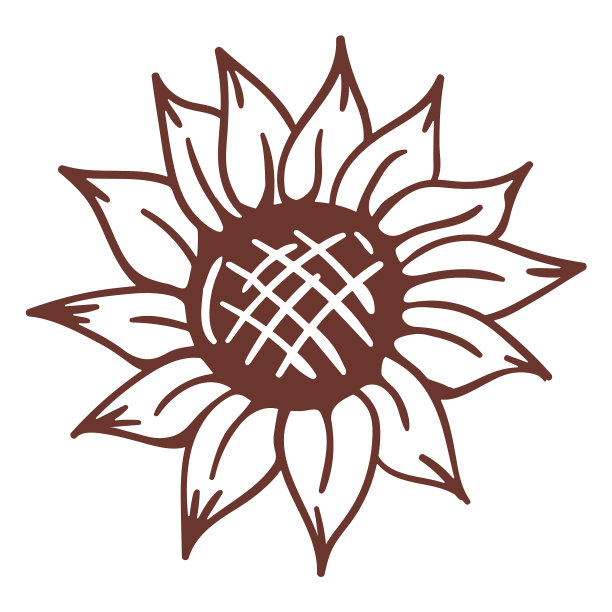 向日葵自然充满笔触图片下载