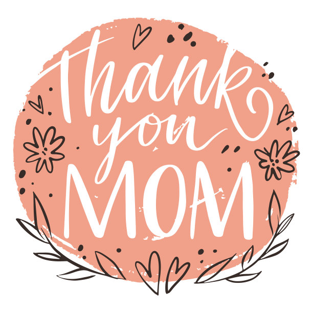 谢谢你，妈妈，粉红色的字母图片下载