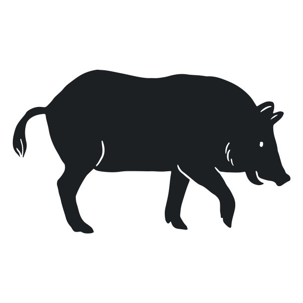 野猪轮廓图片下载