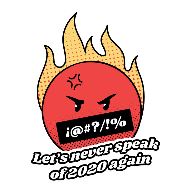 永远不要说2020年愤怒徽章图片下载