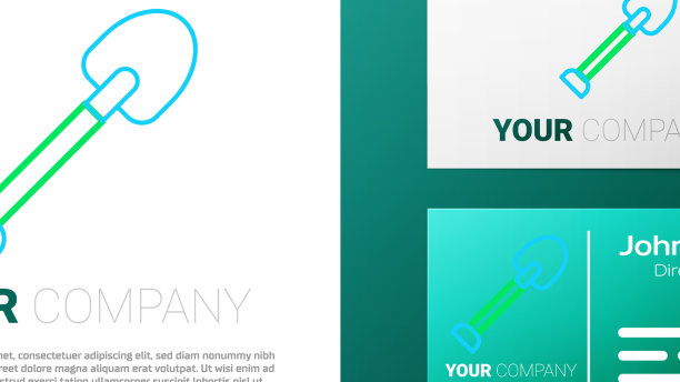 线铲图标孤立在白色背景图片下载