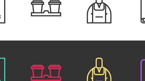 定行袋装咖啡豆咖啡杯外带图片下载