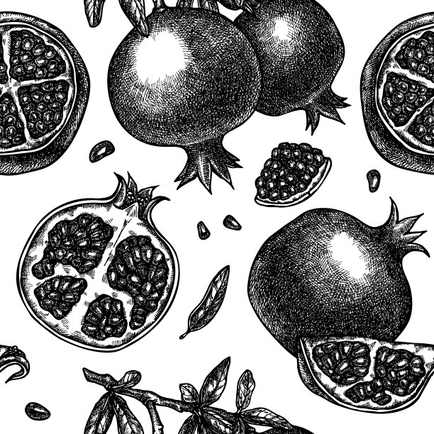 水果无缝图案背景设计图片下载