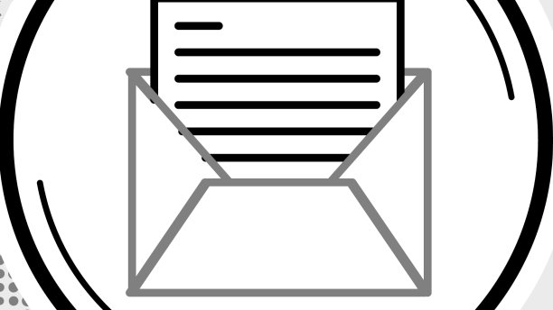 在线邮件和电子邮件图标孤立在灰色图片下载