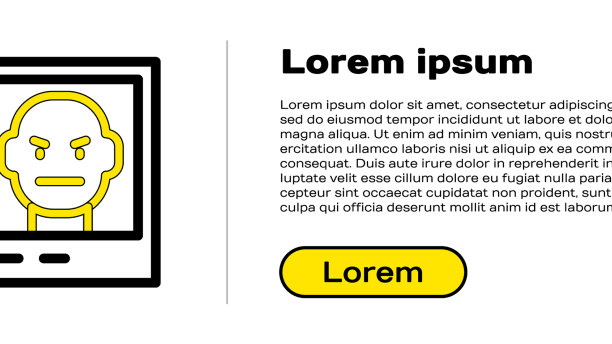 Line想要海报图标孤立在白色图片下载