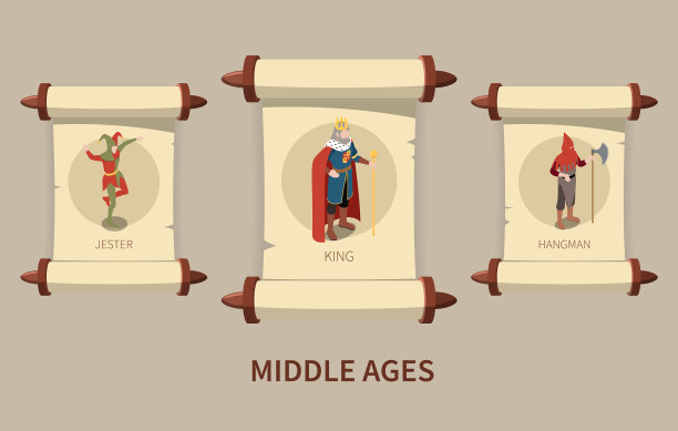 中世纪的等距集合图片下载